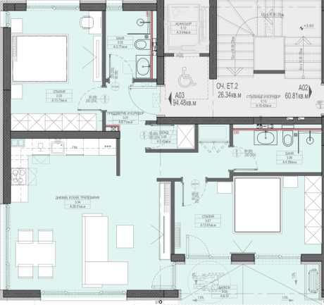 Тристаен апартамент в София, Овча купел - 121 кв.м за 1957 €/кв.м - Снимка #1