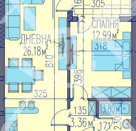 Двустаен апартамент в Пловдив, Изгрев - 68 кв.м за 1330 €/кв.м - Снимка #1