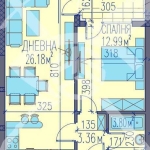 Двустаен апартамент в Пловдив, Изгрев - 72 кв.м за 1609 €/кв.м - Снимка #1