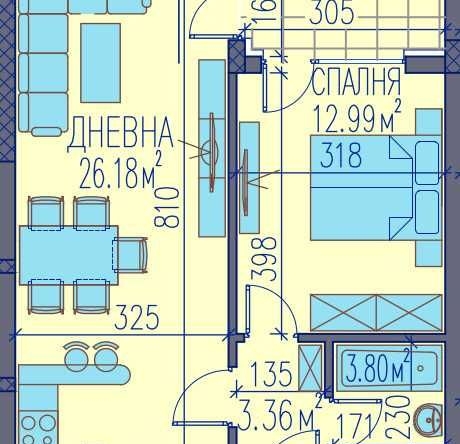 Дава се под наем Двустаен апартамент в Пловдив, Каменица 2 - 72 кв.м за 97650 € - Снимка #1
