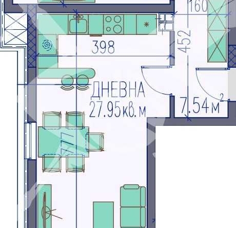 Дава се под наем Двустаен апартамент в Пловдив, Изгрев - 89 кв.м за 113582.1 € - Снимка #1