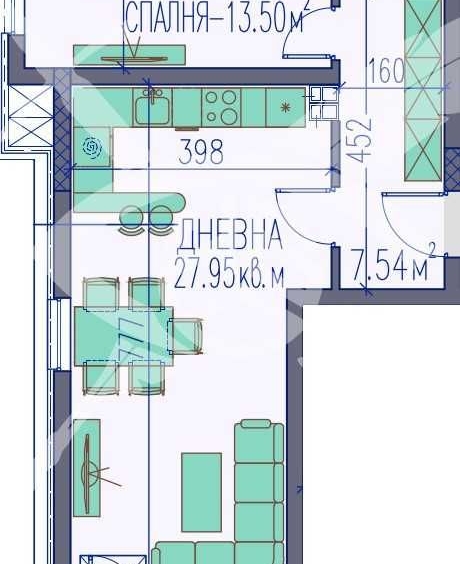 Дава се под наем Двустаен апартамент в Пловдив, Изгрев - 89 кв.м за 113582.1 € - Снимка #1