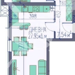 Двустаен апартамент в Пловдив, Изгрев - 79 кв.м за 1272 €/кв.м - Снимка #1