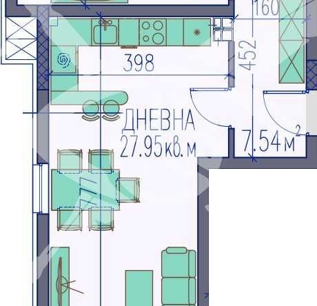 Двустаен апартамент в Пловдив, Изгрев - 79 кв.м за 1272 €/кв.м - Снимка #1