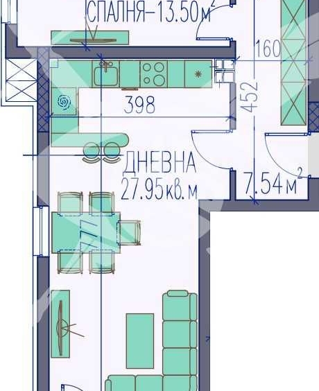 Двустаен апартамент в Пловдив, Изгрев - 79 кв.м за 1272 €/кв.м - Снимка #1