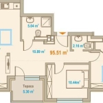 Тристаен апартамент в София, Зона Б-19 - 132 кв.м за 1313 €/кв.м - Снимка #1