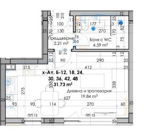 Дава се под наем Едностаен апартамент в Пловдив, Кючук Париж - 40 кв.м за 21507 € - Снимка #1