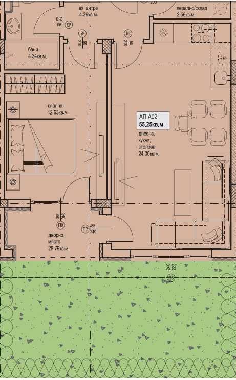 Двустаен апартамент в Пловдив, Остромила - 92 кв.м за 582 €/кв.м - Снимка #1