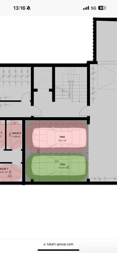 Гараж / Паркомясто в София, Център - 14 кв.м за 1275 €/кв.м - Снимка #1