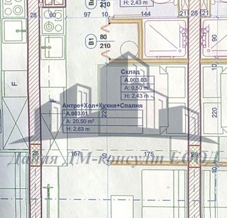 Едностаен апартамент в Шумен, Тракия - 44 кв.м за 823 €/кв.м - Снимка #1