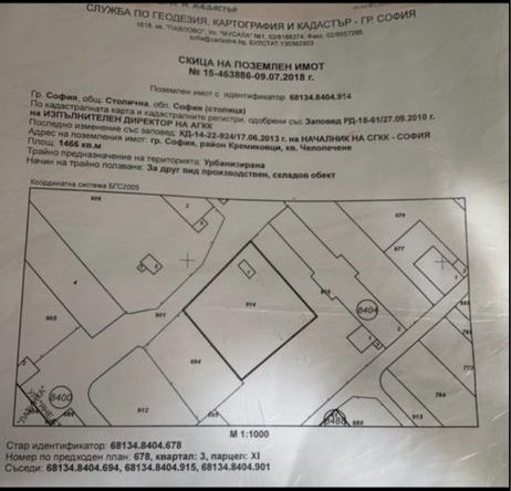 Дава се под наем Парцел в София, Челопечене - 1466 кв.м за 600 € - Снимка #1