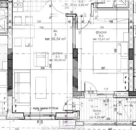 Двустаен апартамент в Пловдив, Каменица 2 - 72 кв.м за 1864 €/кв.м - Снимка #1