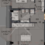 Тристаен апартамент в Варна, Виница - 109 кв.м за 1276 €/кв.м - Снимка #1