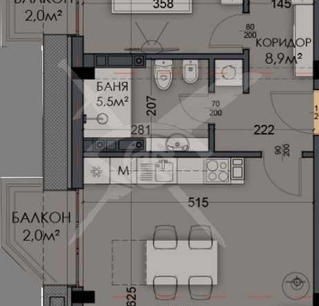Тристаен апартамент в Варна, Виница - 109 кв.м за 1276 €/кв.м - Снимка #1