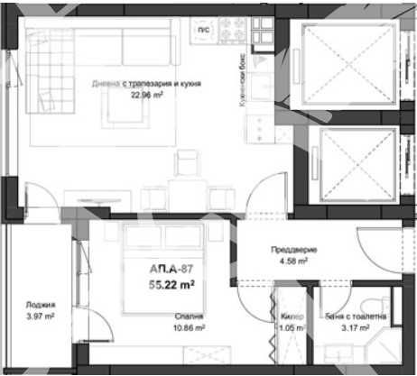 Двустаен апартамент в Пловдив, Кючук Париж - 64 кв.м за 894 €/кв.м - Снимка #1