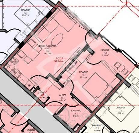 Двустаен апартамент в Поморие - 57 кв.м за 1093 €/кв.м - Снимка #1