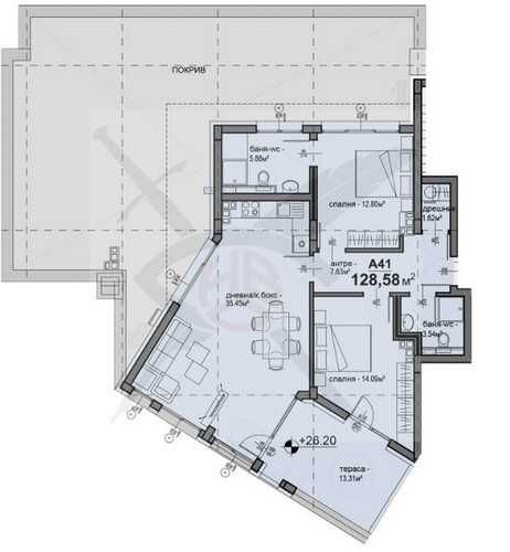 Тристаен апартамент в София, Люлин 5 - 129 кв.м за 1521 €/кв.м - Снимка #1