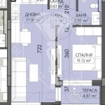 Двустаен апартамент в Пловдив, Младежки Хълм - 59 кв.м за 1605 €/кв.м - Снимка #1