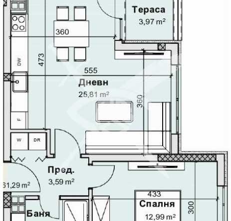 Двустаен апартамент в Пловдив, Остромила - 70 кв.м за 617 €/кв.м - Снимка #1