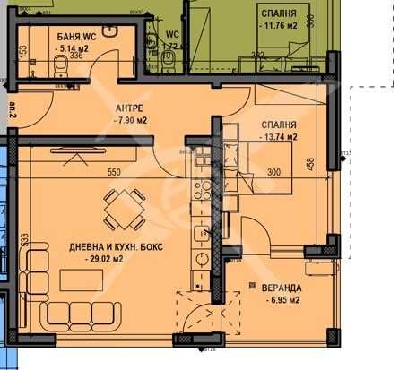 Двустаен апартамент в Пловдив, Остромила - 86 кв.м за 920 €/кв.м - Снимка #1