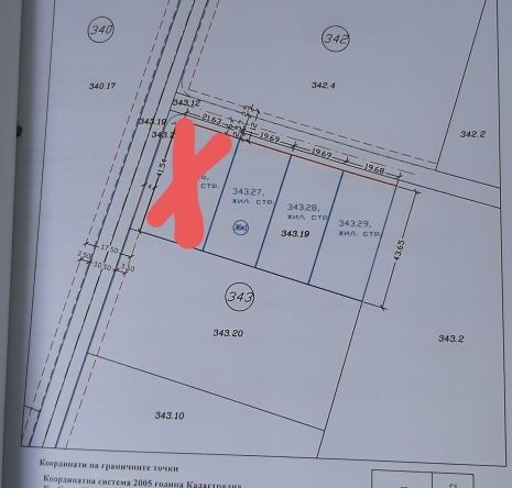 Парцел в Пловдив, Коматево - 908 кв.м за 90 €/кв.м - Снимка #1