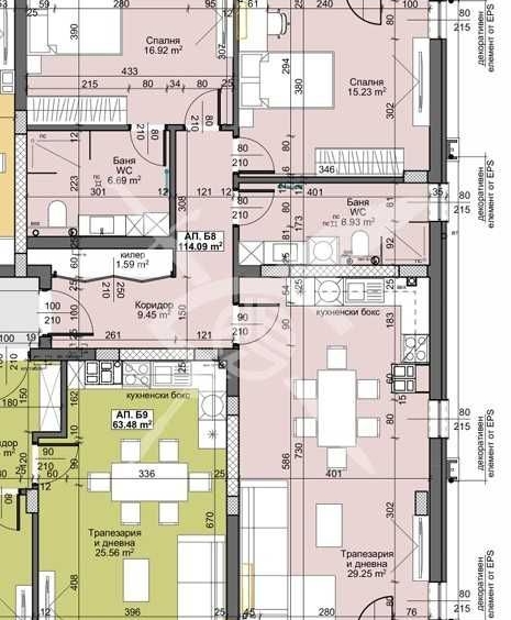 Тристаен апартамент в Пловдив, Остромила - 131 кв.м за 1104 €/кв.м - Снимка #1