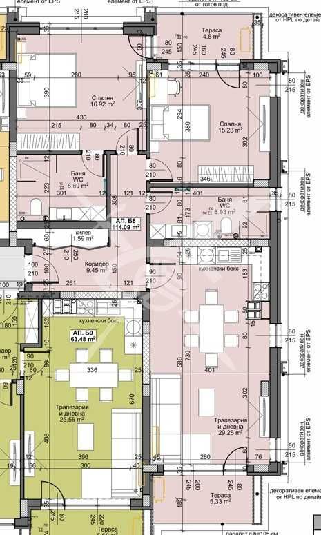 Тристаен апартамент в Пловдив, Остромила - 131 кв.м за 1104 €/кв.м - Снимка #1