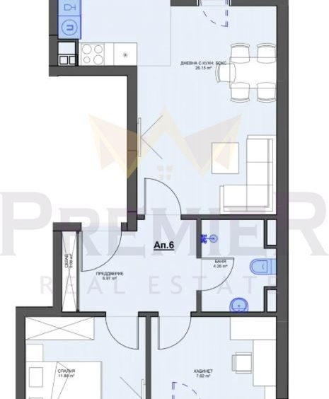 Тристаен апартамент в София, Кръстова вада - 86 кв.м за 3280 €/кв.м - Снимка #1