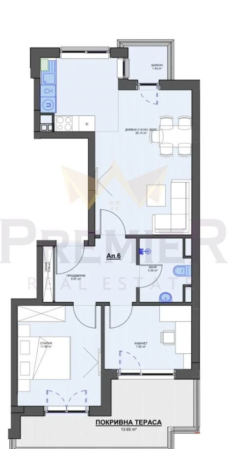 Тристаен апартамент в София, Кръстова вада - 86 кв.м за 3280 €/кв.м - Снимка #1