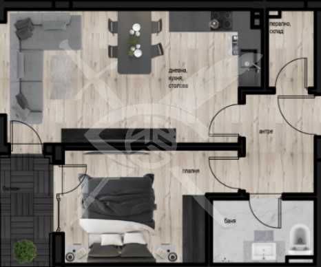 Двустаен апартамент в Пловдив, Кючук Париж - 70 кв.м за 1197 €/кв.м - Снимка #1