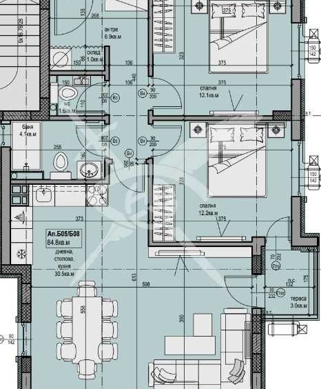 Тристаен апартамент в Пловдив, Христо Смирненски - 100 кв.м за 1005 €/кв.м - Снимка #1