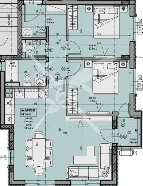 Тристаен апартамент в Пловдив, Христо Смирненски - 100 кв.м за 1005 €/кв.м - Снимка #1