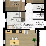 Тристаен апартамент в Пловдив, Кючук Париж - 122 кв.м за 845 €/кв.м - Снимка #1