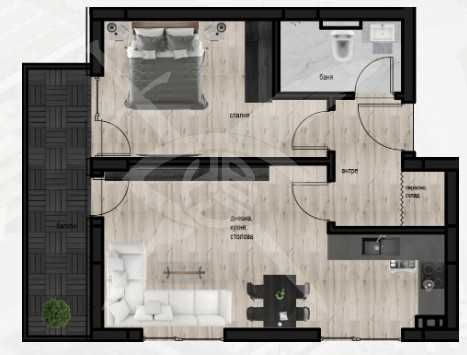 Двустаен апартамент в Пловдив, Кючук Париж - 76 кв.м за 1205 €/кв.м - Снимка #1