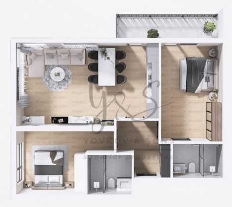 Тристаен апартамент в Пловдив, Христо Смирненски - 101 кв.м за 1307 €/кв.м - Снимка #1