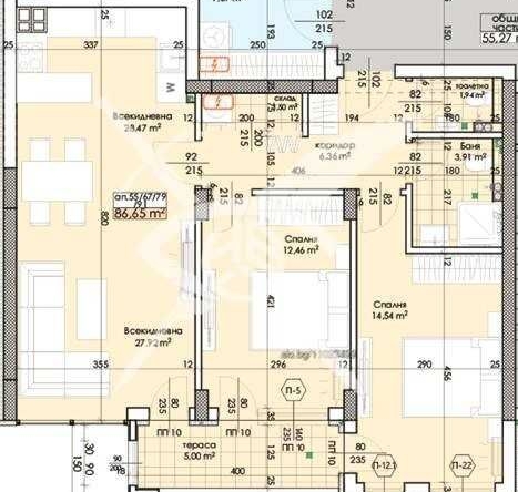 Тристаен апартамент в Пловдив, Тракия - 103 кв.м за 911 €/кв.м - Снимка #1