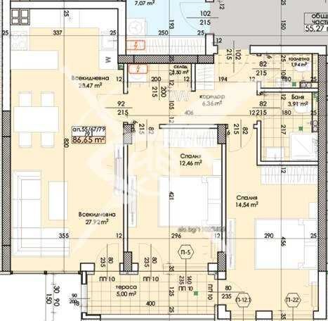 Тристаен апартамент в Пловдив, Тракия - 103 кв.м за 911 €/кв.м - Снимка #1