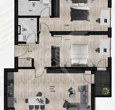 Тристаен апартамент в Пловдив, Кючук Париж - 108 кв.м за 1208 €/кв.м - Снимка #1