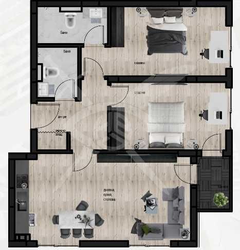 Тристаен апартамент в Пловдив, Кючук Париж - 108 кв.м за 1208 €/кв.м - Снимка #1