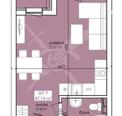Едностаен апартамент в Созопол - 47 кв.м за 1405 €/кв.м - Снимка #1