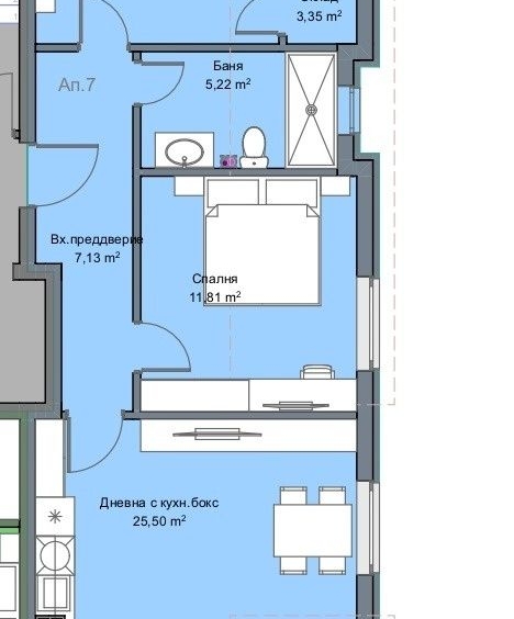Тристаен апартамент в Асеновград - 111 кв.м за 888 €/кв.м - Снимка #1