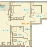 Тристаен апартамент в София, Зона Б-19 - 129 кв.м за 2580 €/кв.м - Снимка #1