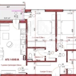 Тристаен апартамент в Велинград - 83 кв.м за 663 €/кв.м - Снимка #1