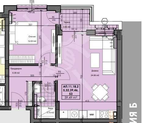 Двустаен апартамент в Пловдив, Кършияка - 69 кв.м за 1064 €/кв.м - Снимка #1