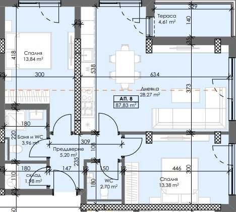 Тристаен апартамент в Пловдив, Тракия - 108 кв.м за 985 €/кв.м - Снимка #1
