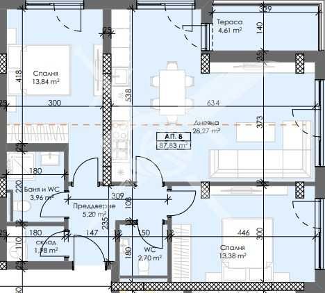 Тристаен апартамент в Пловдив, Тракия - 108 кв.м за 502 €/кв.м - Снимка #1
