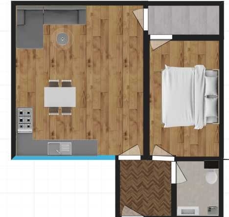 Двустаен апартамент в Пловдив, Кършияка - 72 кв.м за 1084 €/кв.м - Снимка #1