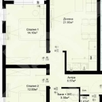 Тристаен апартамент в Пловдив, Остромила - 88 кв.м за 961 €/кв.м - Снимка #1