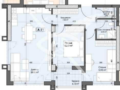 Тристаен апартамент в Пловдив, Кършияка - 103 кв.м за 1197 €/кв.м - Снимка #1