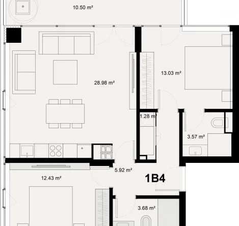 Тристаен апартамент в Пловдив, Младежки Хълм - 112 кв.м за 465 €/кв.м - Снимка #1